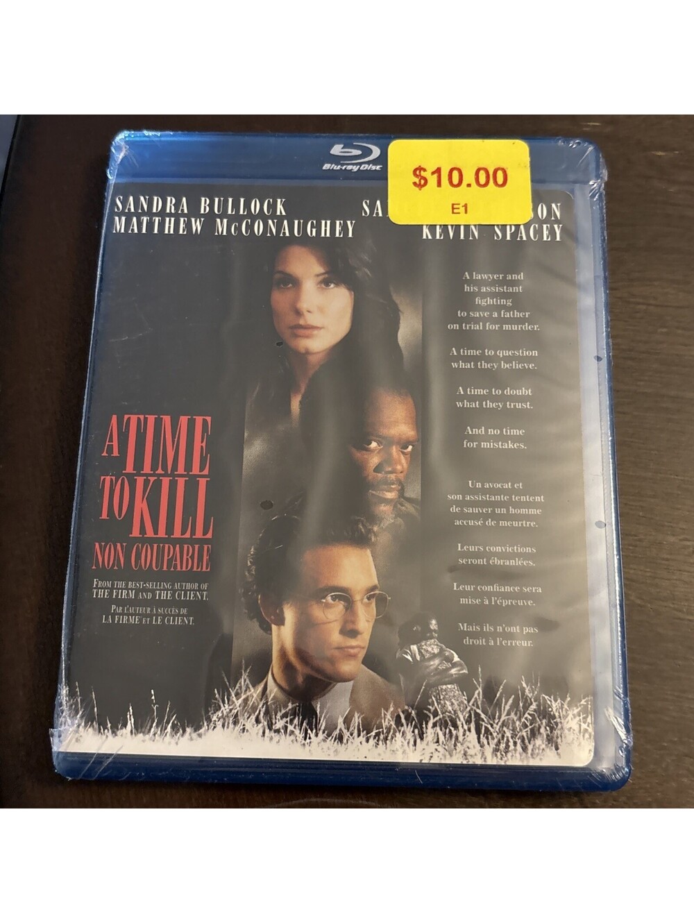 A Time to Kill [New Blu-ray] Widescreen  SEALED Brand New Rare Sandra Bullock